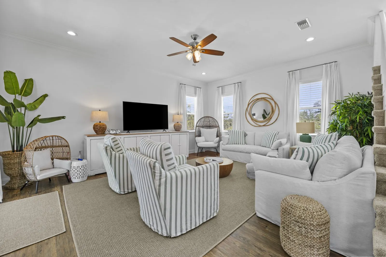 Coastal-style living room